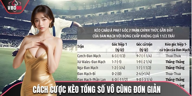 Cách cược kèo tổng số vô cùng đơn giản